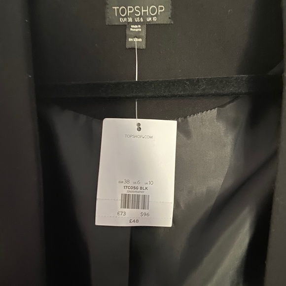 Topshop black blazer - Picture 2 of 2